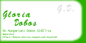 gloria dobos business card